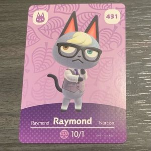 431 Raymond -Official Animal Crossing Amiibo Card